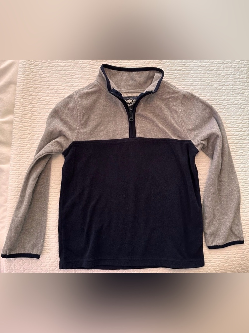 KIDS OshKosh B’Gosh Half-zip Fleece Pull-over - SIZE 8
